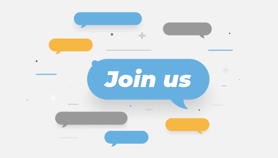 聊天气泡设计Join us加入我们矢量素材(AI/EPS/PNG)
