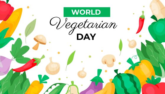 扁平风格的蔬菜背景矢量素材(AI/EPS)