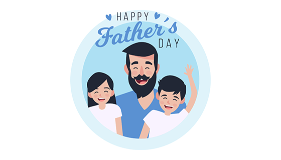 快乐父亲节背景矢量素材(EPS/AI)