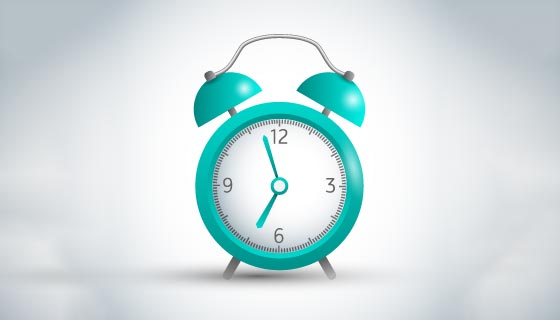 扁平逼真的闹钟矢量素材(EPS)
