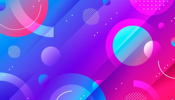 抽象圆圈圆环背景矢量素材(AI/EPS)