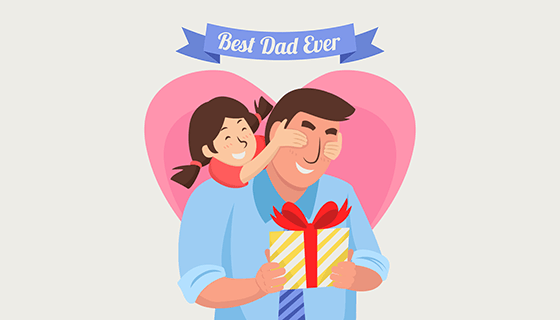 父亲节背景矢量素材(EPS/AI)