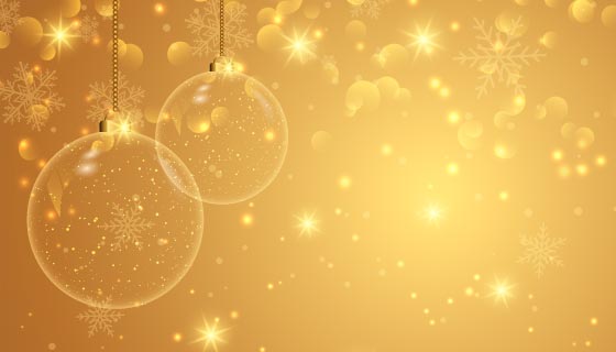 金色奢华的圣诞节背景矢量素材(EPS)