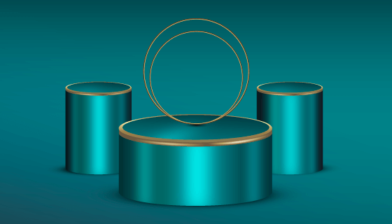 3D逼真的珠宝首饰展示架矢量素材(AI/EPS)