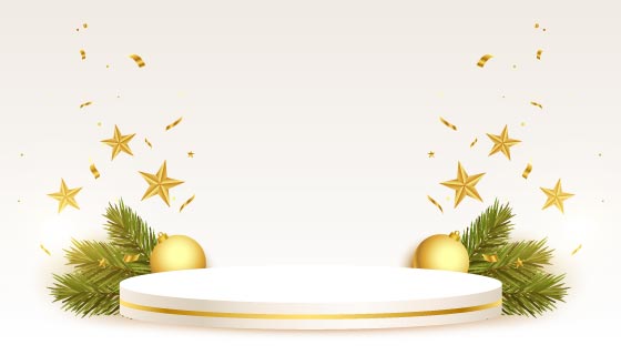 闪亮的舞台设计圣诞节背景矢量素材(EPS)