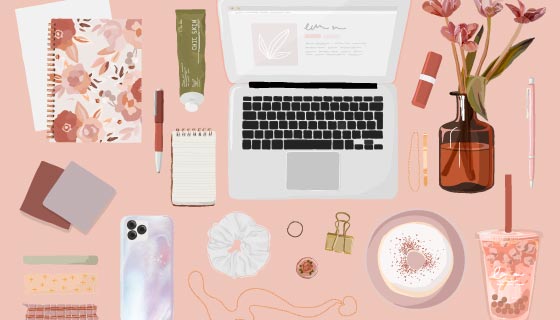 女性生活方式插图矢量素材(EPS)