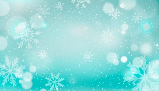 朦胧雪花设计的圣诞节背景/壁纸矢量素材(EPS)