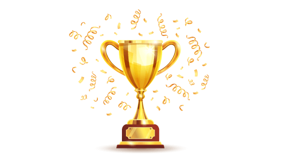 闪亮的金色奖杯矢量素材(EPS/PNG)