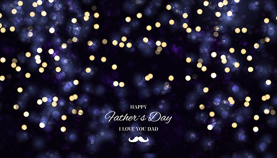 模糊灯光效果父亲节背景矢量素材(EPS/AI)