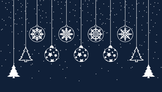 各种吊坠设计的圣诞节背景矢量素材(EPS)