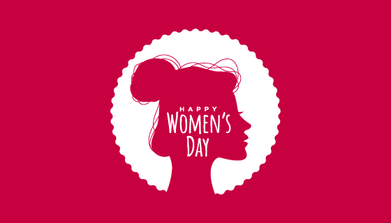 女性头像剪影设计三八女神节矢量素材(EPS)