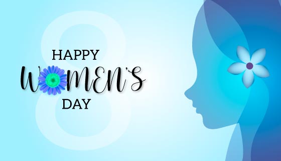 女性头像剪影设计三八女神节矢量素材(EPS)