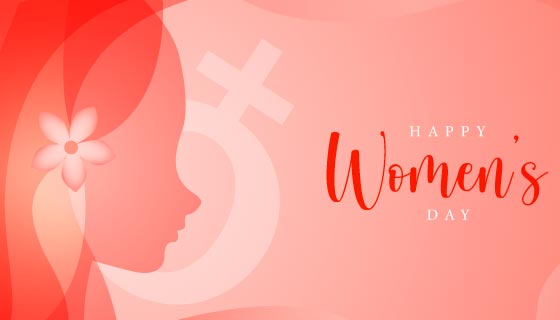 女性头像剪影设计三八女神节矢量素材(EPS)