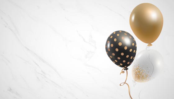 优雅逼真的气球矢量素材(EPS)