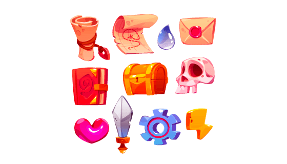 12个游戏图标矢量素材(EPS/PNG)