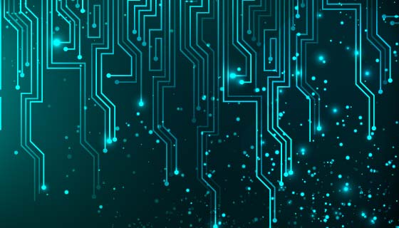 线路板纹理设计科技背景矢量素材(EPS)