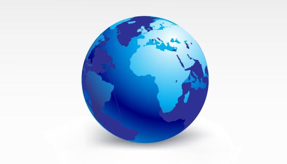 逼真的地球矢量素材(EPS)