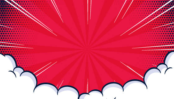 漫画风格爆炸背景矢量素材(EPS)