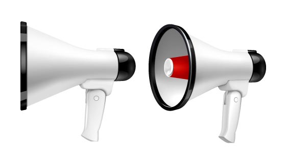 逼真的扬声器扩音器矢量素材(EPS)