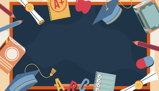 课本铅笔等学习工具矢量素材(AI/EPS)