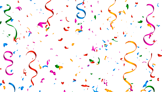 飞舞的五彩纸屑矢量素材(EPS)