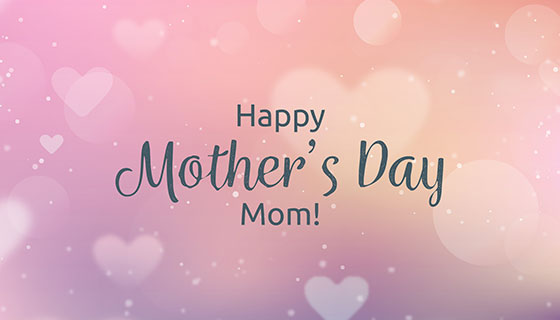 模糊风格母亲节背景矢量素材(EPS/AI)