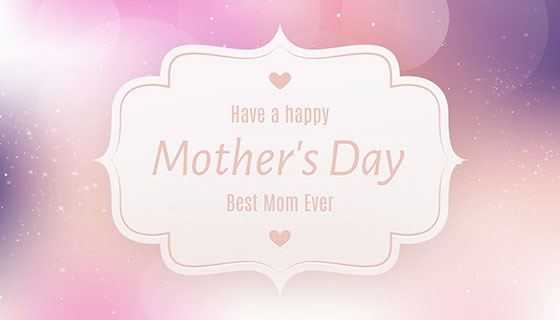 模糊风格母亲节背景矢量素材(EPS/AI)