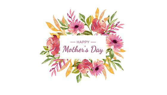 多彩的鲜花母亲节背景矢量素材(EPS/AI/PNG)