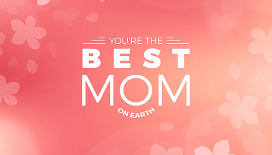 花瓣元素母亲节背景矢量素材(EPS/AI)