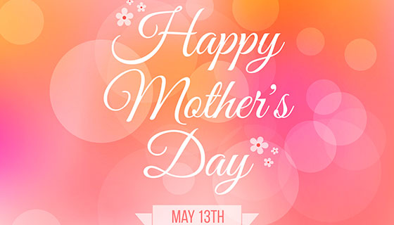 散景母亲节背景矢量素材(EPS/AI)