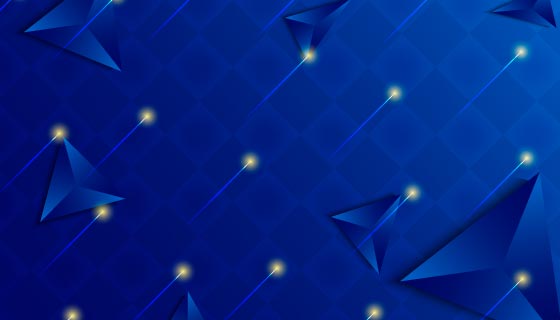 3D三角体蓝色科技背景矢量素材(EPS)