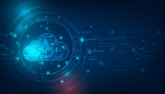 云计算概念设计科技背景矢量素材(EPS)