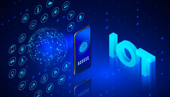 IOT物联网连接全球科技背景矢量素材(AI/EPS)