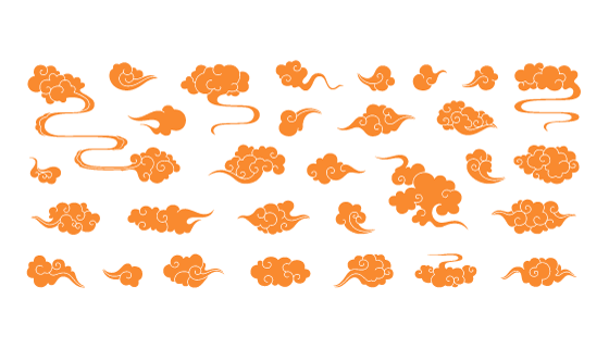 各种各样的云朵祥云矢量素材(EPS)