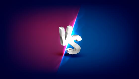 双方对抗VS荧幕背景矢量素材(EPS)