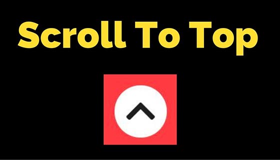 jQuery 实现平滑返回顶部效果